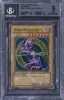 2002 Yu-Gi-Oh! Starter Deck Unlimited #SDY-6 Dark Magician - BGS MINT 9
